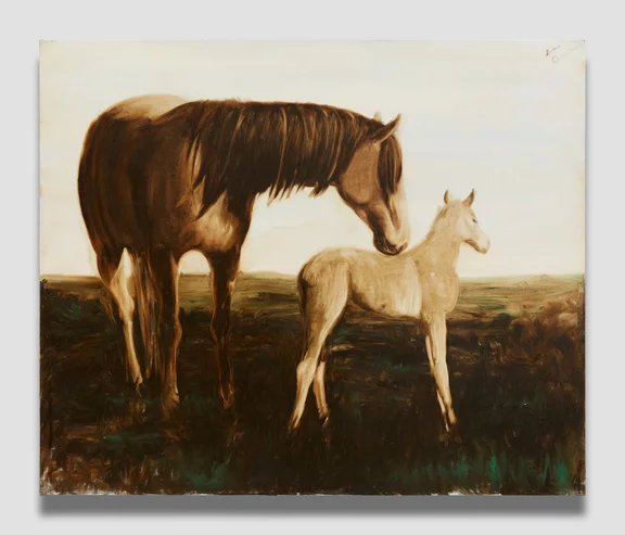 Joe Andoe — Untitled (Mare and Foal)