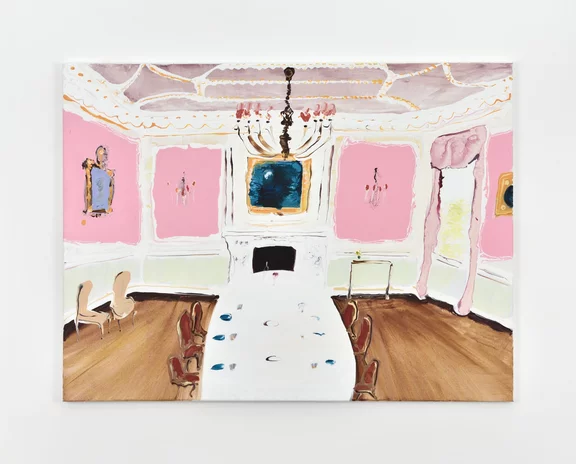 Genieve Figgis — Pink room with table