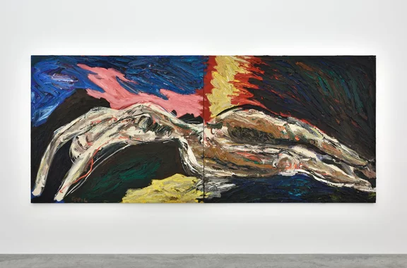 Karel Appel — Lying Nude no.2