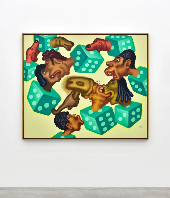 Peter Saul — Lip Wrestling