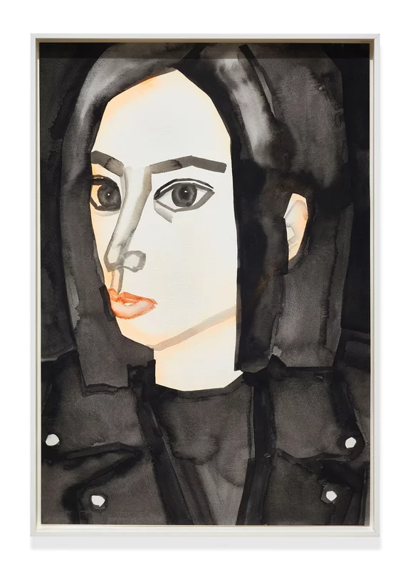 Hu Zi — Self-Portrait with Black Leather I