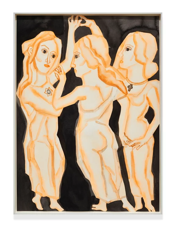 Hu Zi — Self-Portrait with Thalia and Euphrosyne