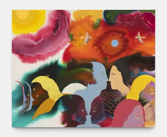 Aaron Johnson — Sky Blaze with Two Hawks