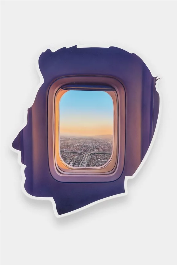 Alex Israel — Self-Portrait (Over LA Study)