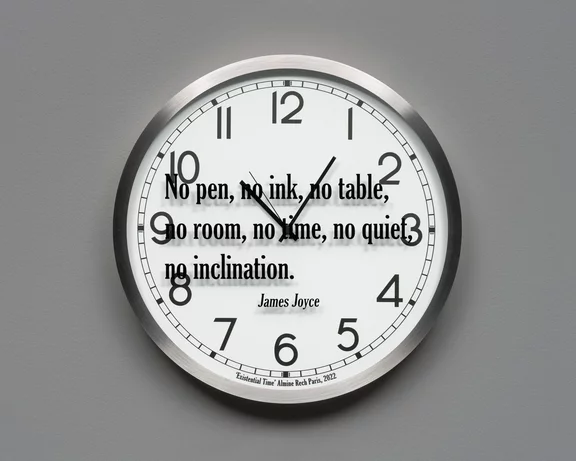 Joseph Kosuth — Quoted Clocks #15 (A.R.)