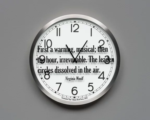 Joseph Kosuth — Quoted Clocks #13 (A.R.)