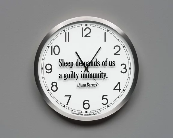 Joseph Kosuth — Quoted Clocks #12 (A.R.)