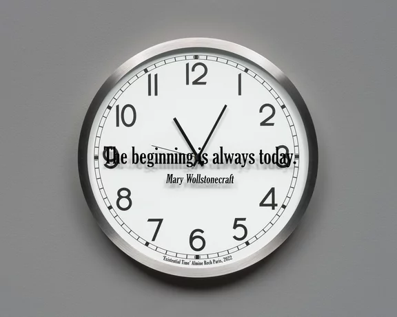 Joseph Kosuth — Quoted Clocks #11 (A.R.)