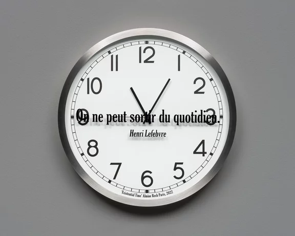 Joseph Kosuth — Quoted Clocks #8 (A.R.)