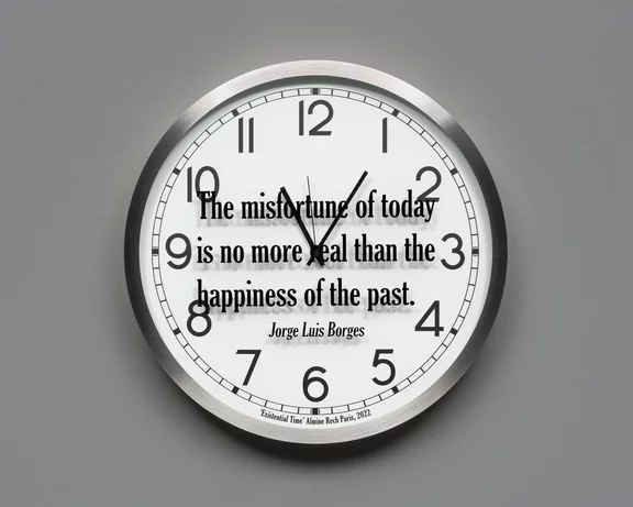 Joseph Kosuth — Quoted Clocks #6 (A.R.)