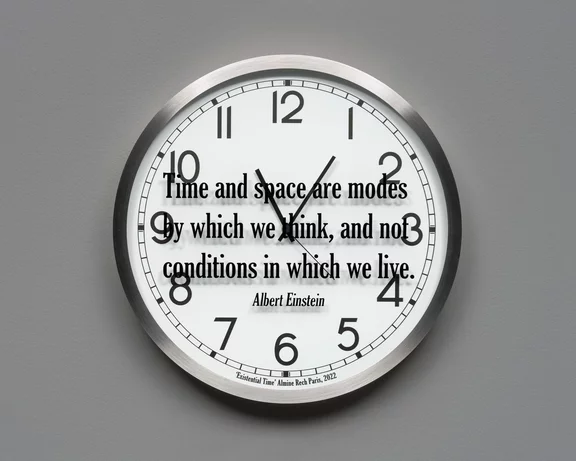 Joseph Kosuth — Quoted Clocks #4 (A.R.)