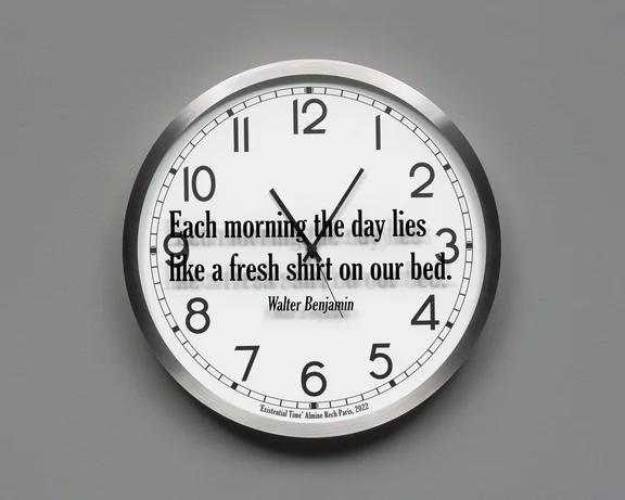 Joseph Kosuth — Quoted Clocks #3 (A.R.)