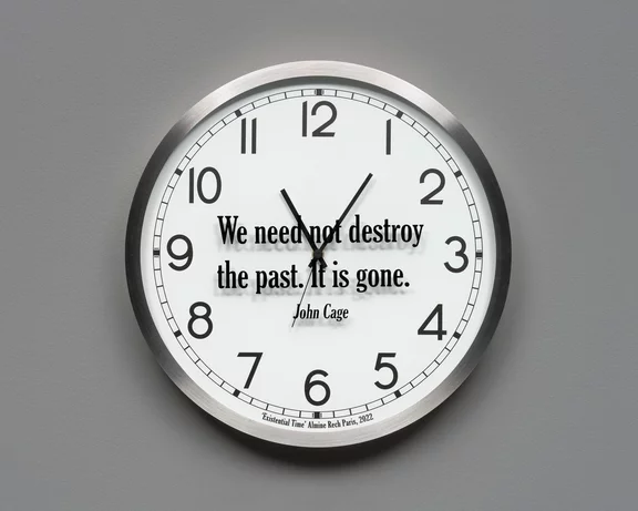 Joseph Kosuth — Quoted Clocks #2 (A.R.)