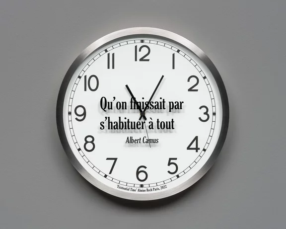 Joseph Kosuth — Quoted Clocks #10 (A.R.)