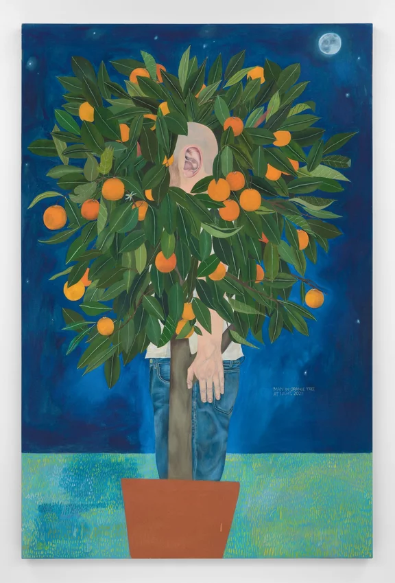 Michael Hilsman — Man In Orange Tree At Night