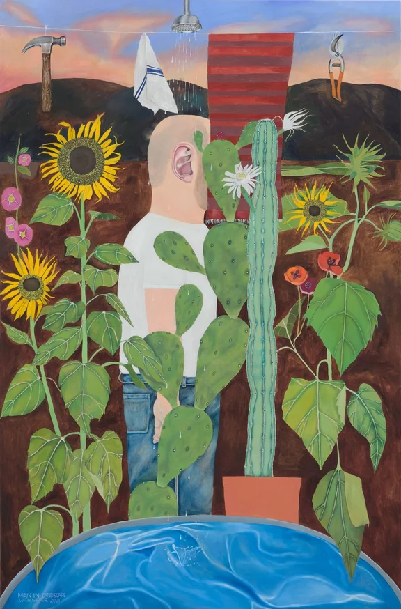 Michael Hilsman — Man In Landscape With Water
