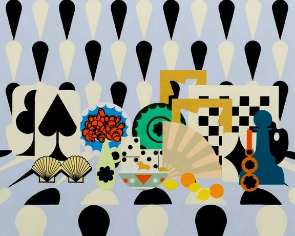Farah Atassi — Still Life with Checkers