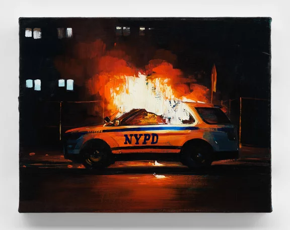 Sam McKinniss — Cop Car in Brooklyn