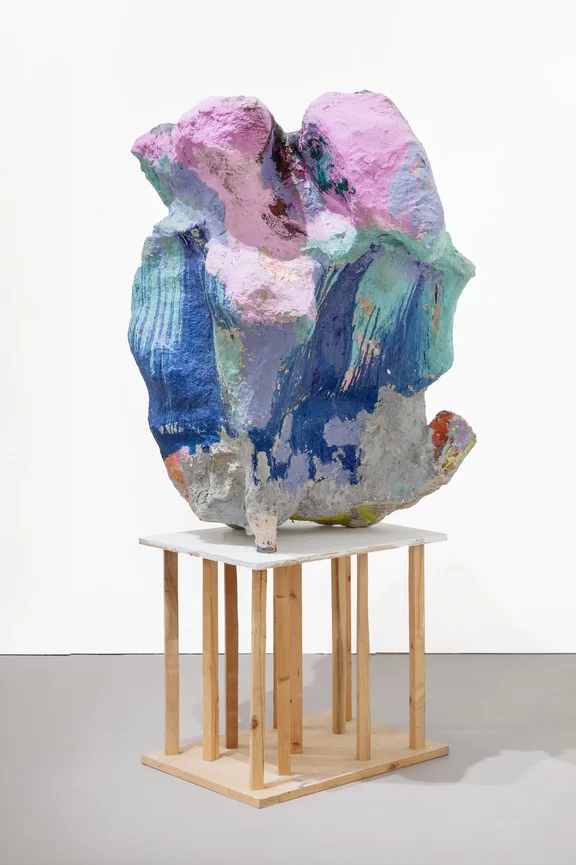 Franz West — Untitled (large sculpture with can)