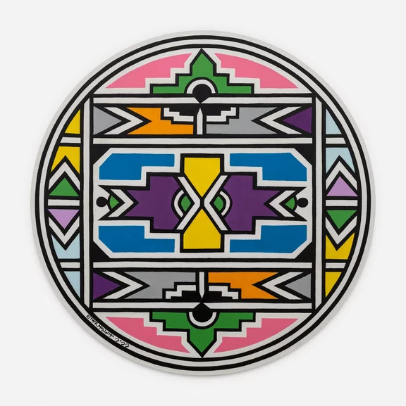 Dr. Esther Mahlangu — Ndebele Abstract