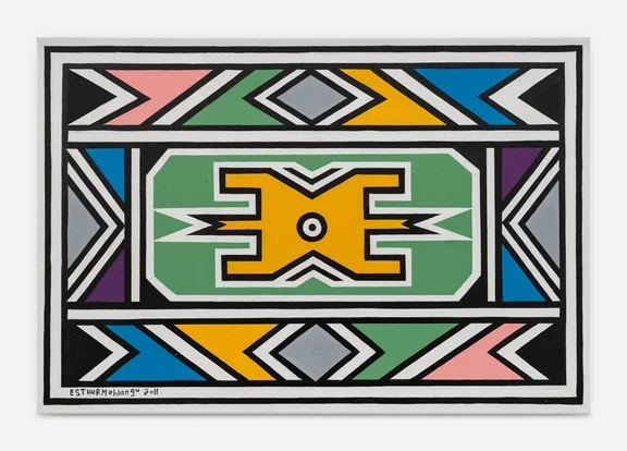 Dr. Esther Mahlangu — Ndebele Abstract
