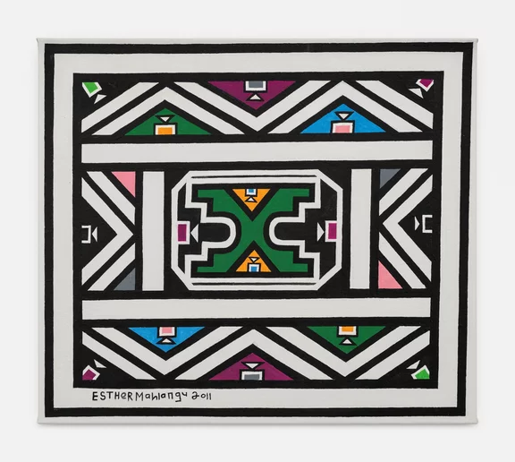 Dr. Esther Mahlangu — Ndebele Abstract