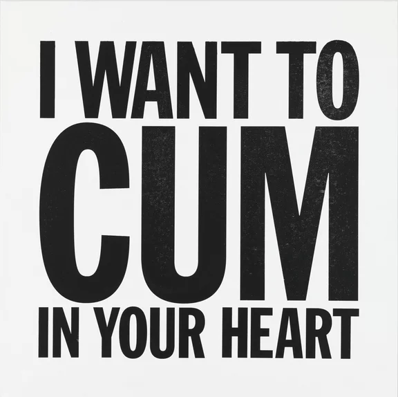 John Giorno — I WANT TO CUM IN YOUR HEART