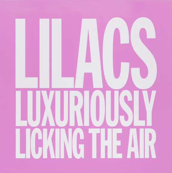 John Giorno — LILACS LUXURIOUSLY LICKING THE AIR