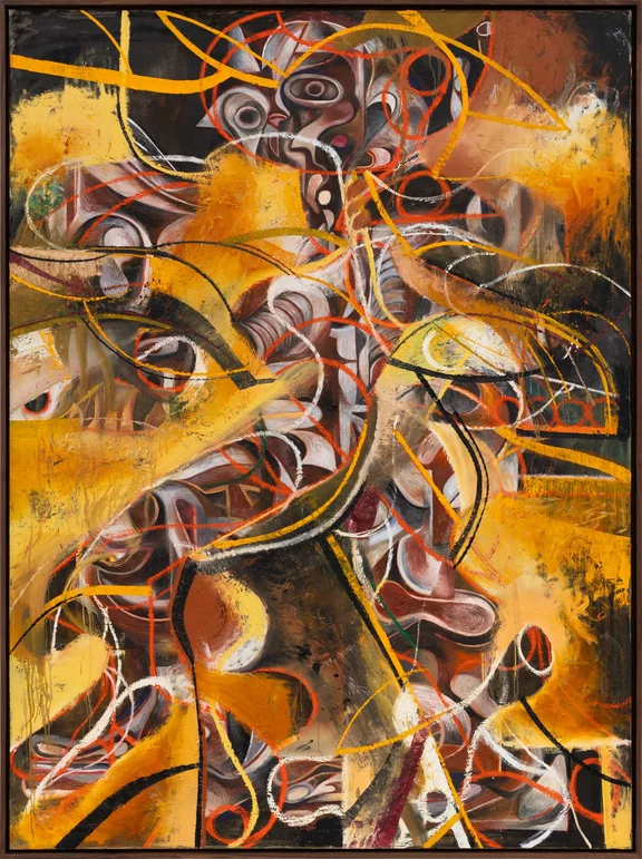 Zio Ziegler — Composition with figure emerging from darkness