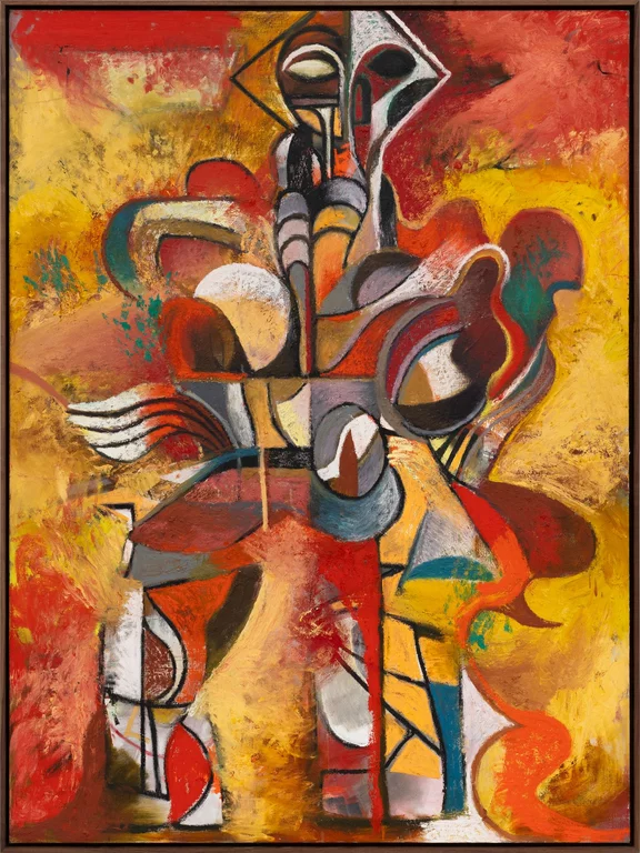 Zio Ziegler — Composition with figure emerging into light