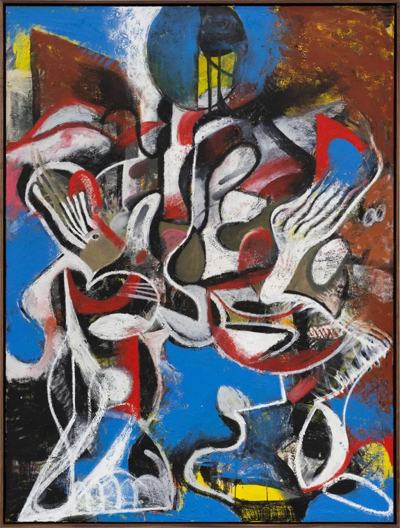 Zio Ziegler — Composition with woman and rake