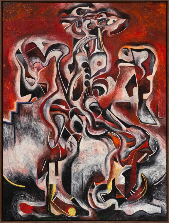 Zio Ziegler — Composition 1. Figure looking into unknown