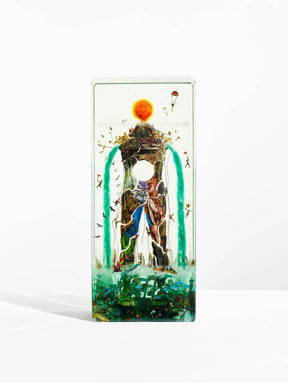 Dustin Yellin — God Shaped Hole (Study)