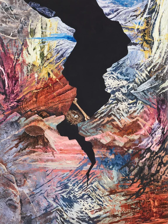 Dustin Yellin — Bone Protects Eggs