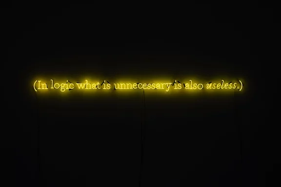 Joseph Kosuth — No Number #8 (Not on Color/Yellow)