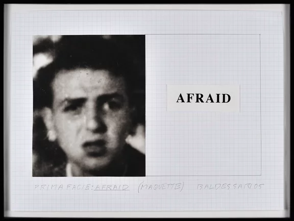 John Baldessari — Prima Facie: Afraid (maquette)