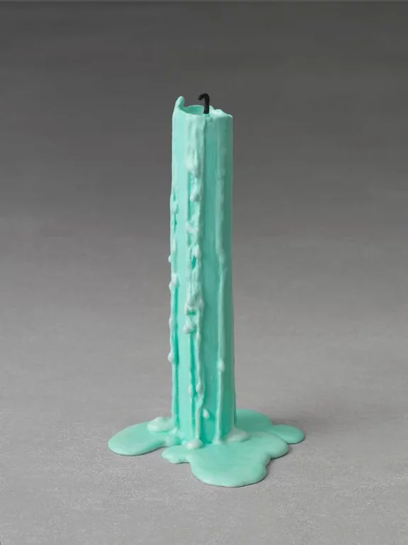 Ugo Rondinone — still.life (mint green candle)