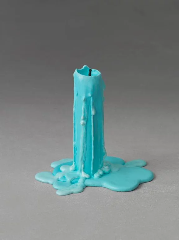 Ugo Rondinone — still.life (turquoise blue candle)
