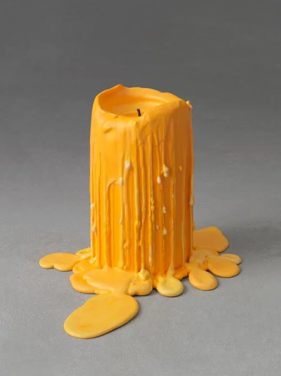 Ugo Rondinone — still.life (carrot orange candle)