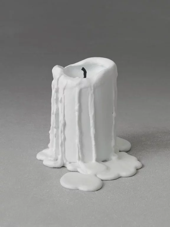 Ugo Rondinone — still.life (vanilla white candle)