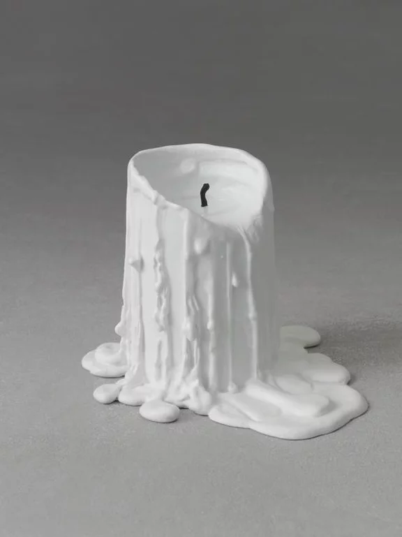 Ugo Rondinone — still.life (ghost white candle)