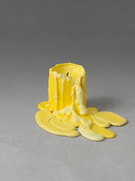 Ugo Rondinone — still.life (warm yellow candle)