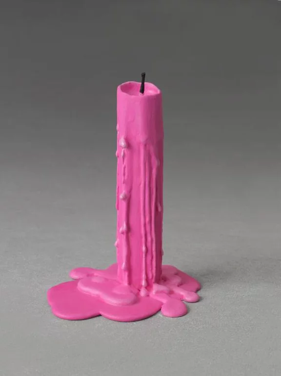 Ugo Rondinone — still.life (bright pink candle)
