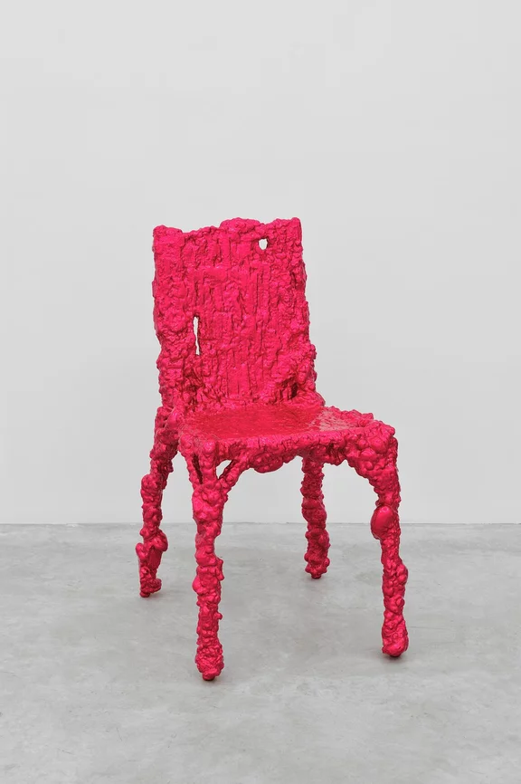 Chris Schanck — Alufoil Chair (Fuschia)