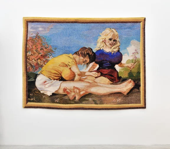 John Currin — Tapestry (Dogwood)
