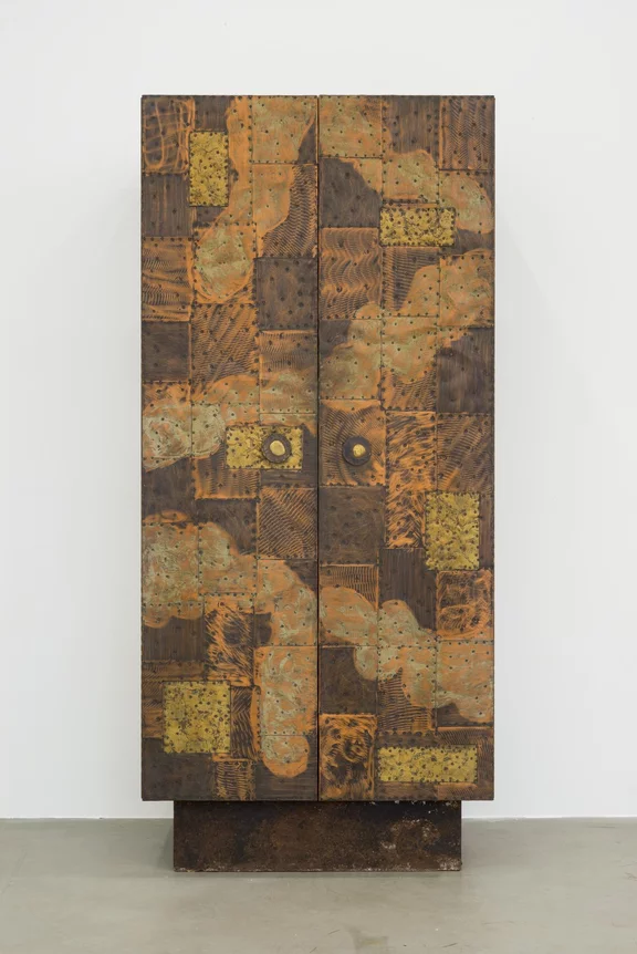 Paul Evans — Copper and Brass sheets vertical cabinet