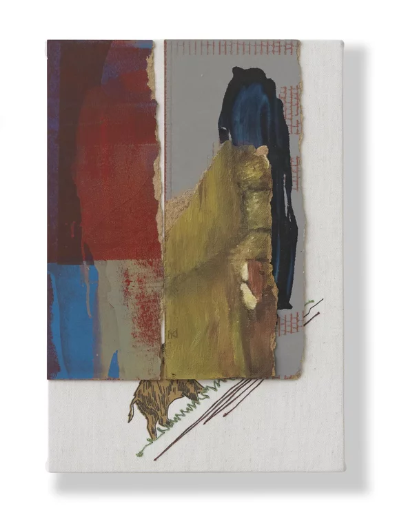Arturo Herrera — Untitled (Red/Blue Boars)