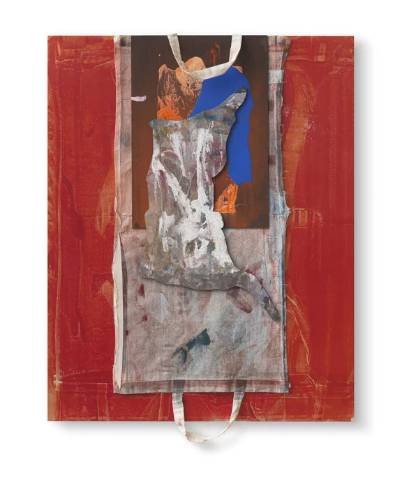 Arturo Herrera — Untitled (Red/Blue Berlin)