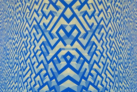 Xu Qu — Maze (relative), yellow and blue