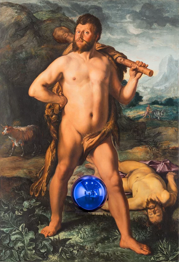 Jeff Koons — Gazing Ball (Goltzius Hercules and Cacus)